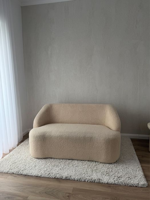 Canapea 2-3 locuri, stofa boucle