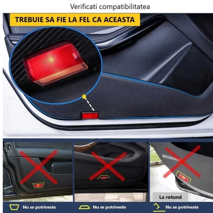 Lampi Portiere Auto Mercedes Benz, Holograma LED cu LOGO