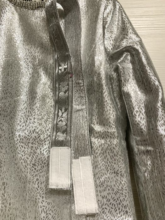 Новогоднее детское платье из парчи