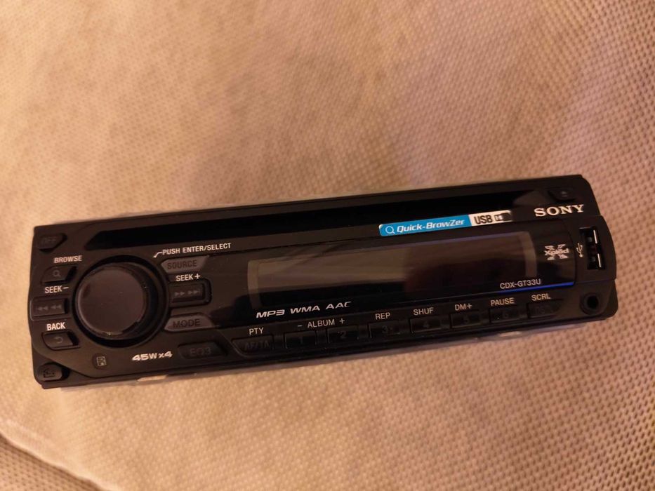 Авторадио CD/MP3 Sony CDX‑GT33U с USB и AUX
