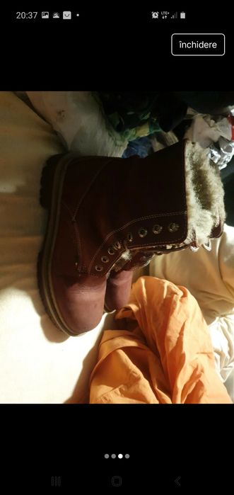 Ghete piele imblanite 38