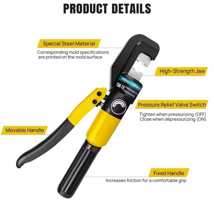 Aparat hidraulic crimpat papuci electrici