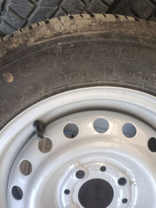 Шины с дисками 165/70 R-13, б/у, 4 шт.