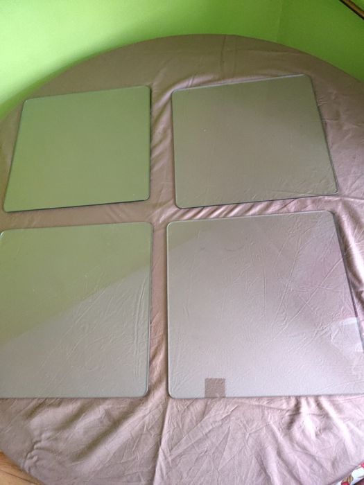 Sticle transparente 4 bucăți pătrate/ Oradea