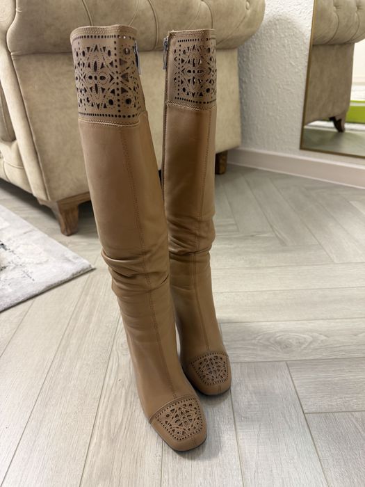 Продам сапоги весна 38 размер кожа