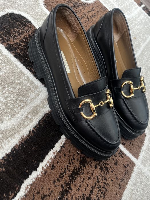 Обувь, лоферы кожанный