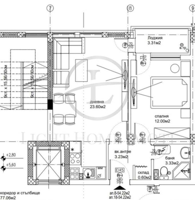 Продава се Двустаен апартамент в Пловдив, Остромила - 62 кв.м за 2081 €/кв.м - Снимка #5