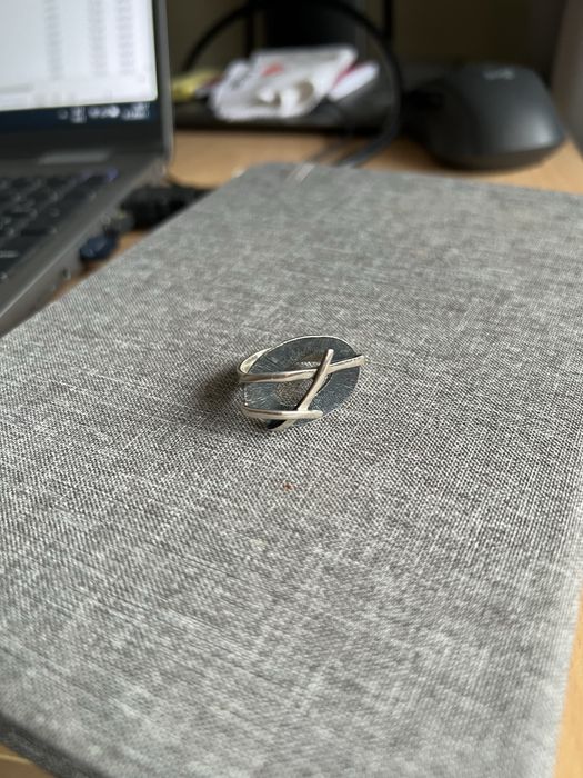 Сребърен пръстен ръчно изработен