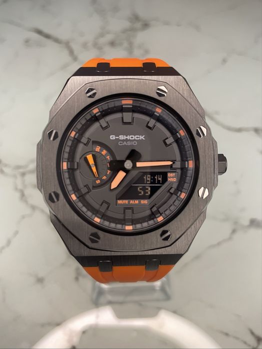 Ceas G-SHOCK ga-2100 mod Royal Casioak (Tiger Orange)