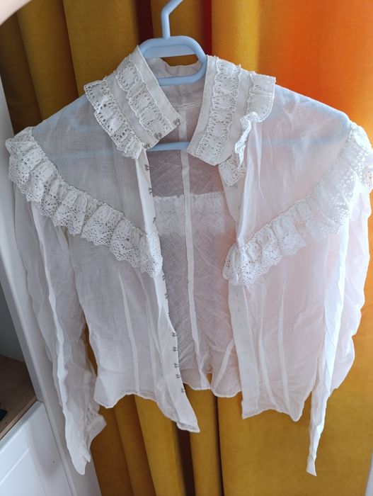 Cămașă cusuta de mana, pattern victorian