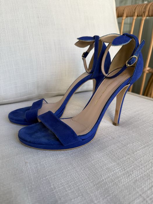 Sandale piele, toc 9 cm - Mourtzi