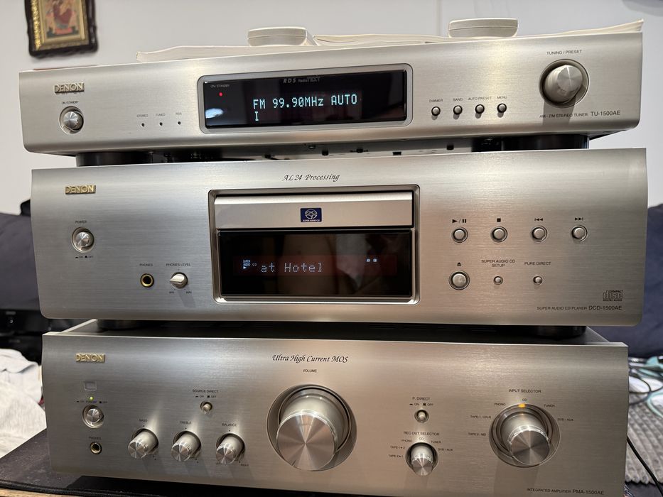 Linie Denon Pma-1500 Ae,SACD DCD-1500 Ae,Tuner Tu-1500 Ae,Impecabila