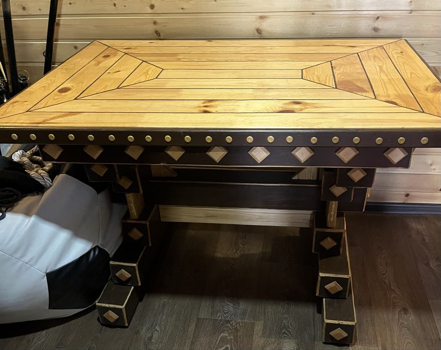 Стол деревянный, самодельный