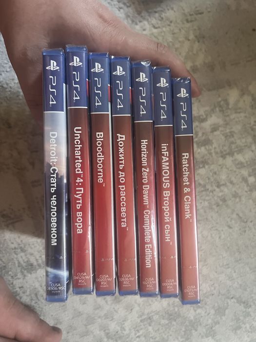 Диски ps4 новые запечатаные