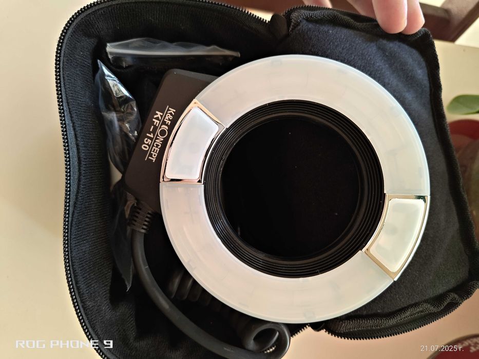 K&F Concept KF-150 I-TTL Макро светкавица с LCD