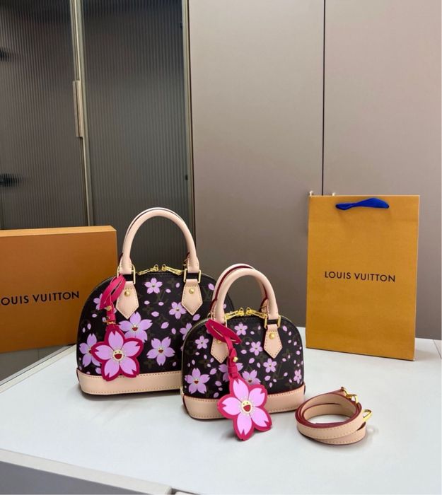 Geanta Louis Vuitton Alma x Murakami piele