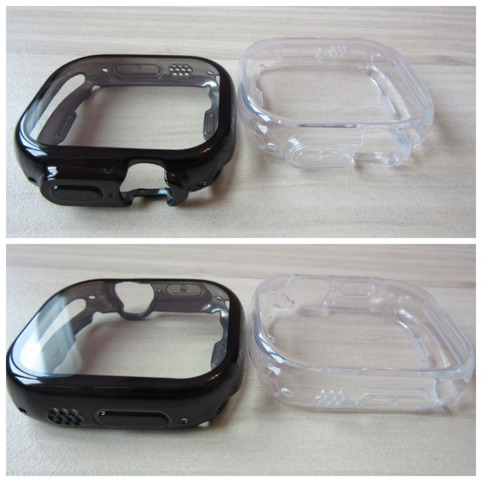 Apple Watch Ultra / Series 11 10 / SE / Мек силиконов кейс с протектор