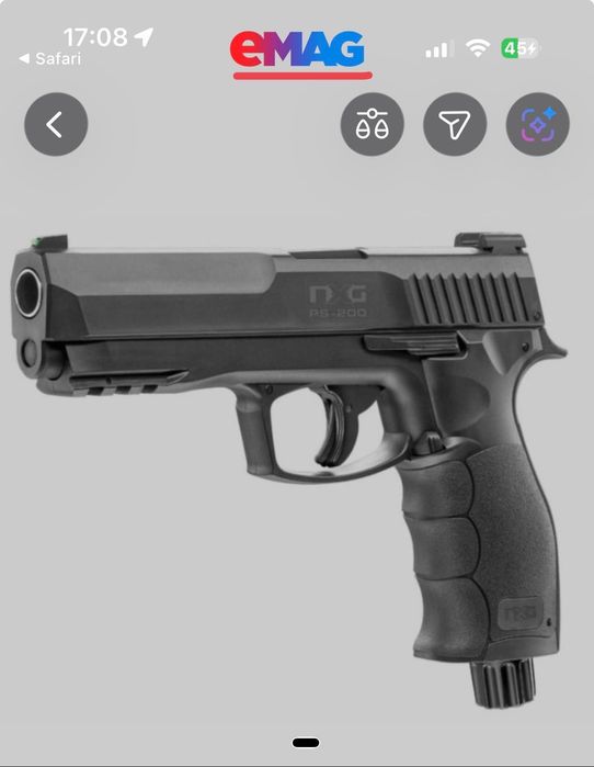 Pistol Paintball Umarex NXG PS-200 – 7 Jouli, stare foarte bună