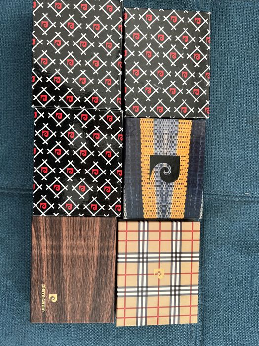 Портфейли Pierre Cardin. 4 модела.Нови,естествена кожа,етикети,кутии,