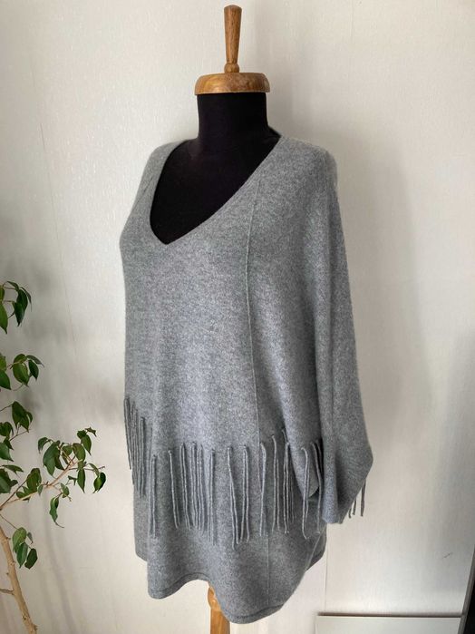 Fluffy Ears 100% Cashmere кашмирено пончо пуловер кашмир 46 / 48
