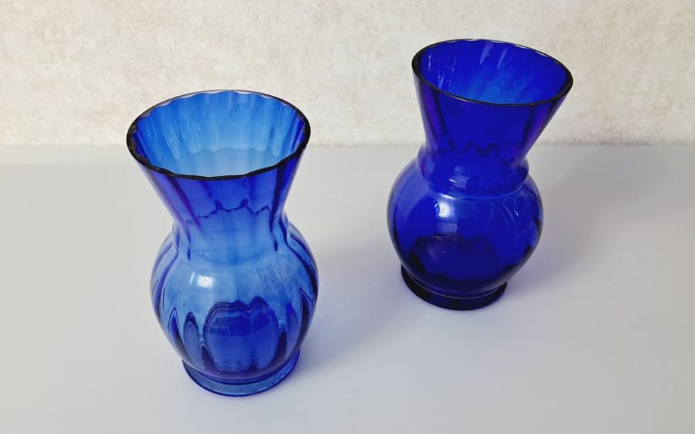 Вазы цветное стекло