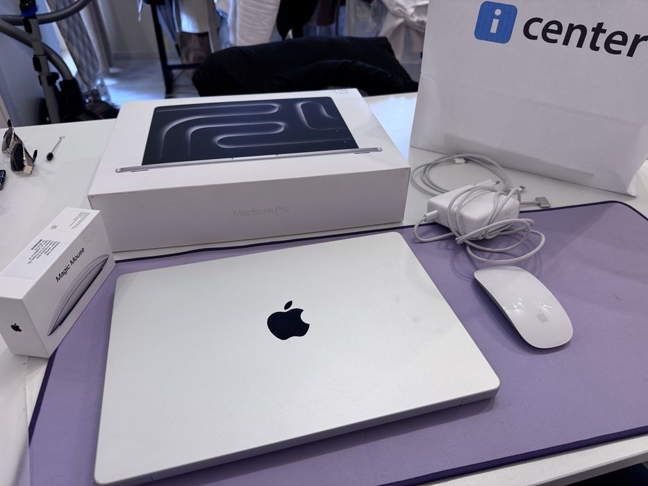 Apple MacBook pro 14 Max3 chip 1TB + подсрък Мишка и подложка