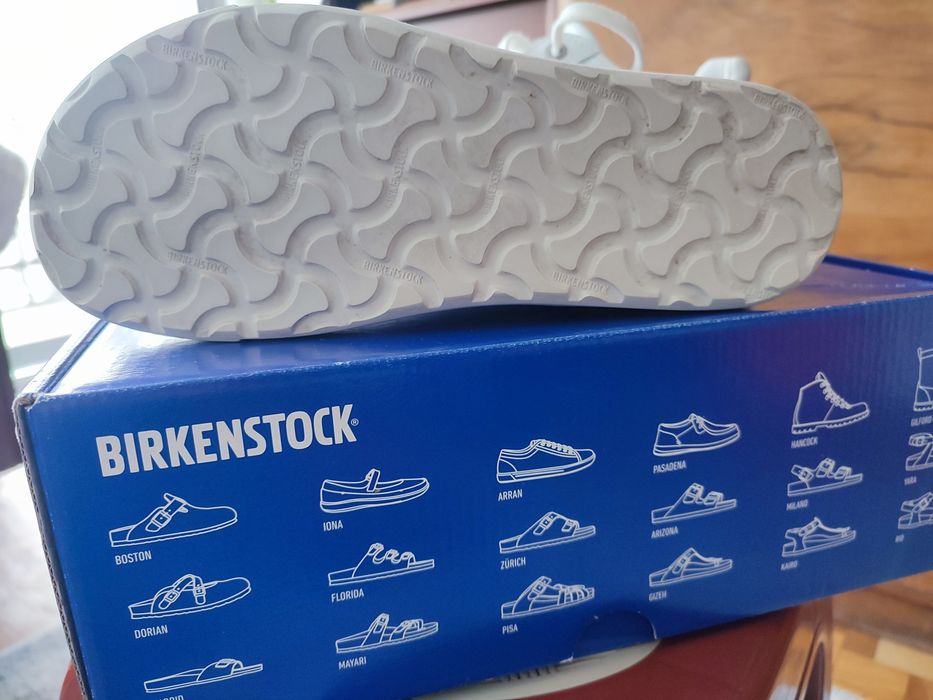 Бели маратонки естествена кожа на Birkenstock 36 номер