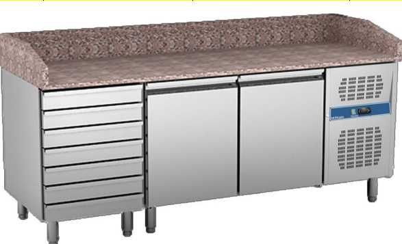 Green Frost PZ2610TN- Masa refrigerare 2 usi si 7 sertare