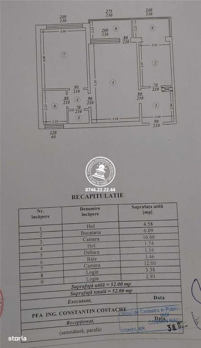 Apartament 2 camere de vanzare, Podu Ros