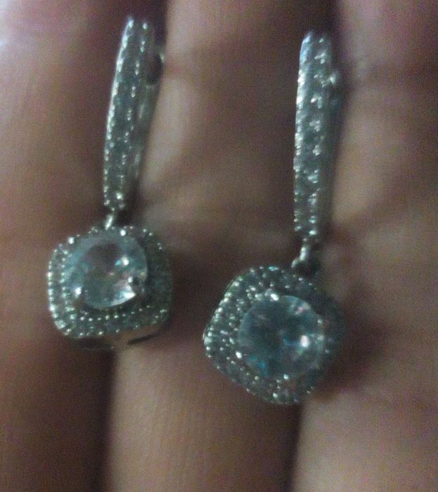 Superbi cercei de efect in forma de inima perla, zirconii - 4 modele