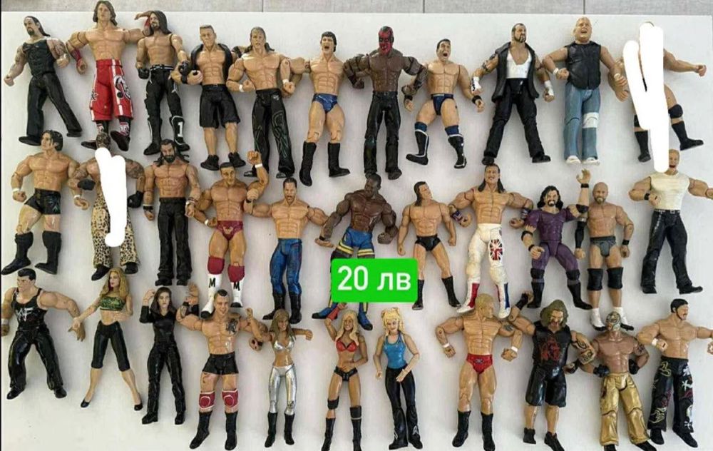 WWE / Кеч Мания Фигурки / Над 100 / The Rock/ John Cena / и още много