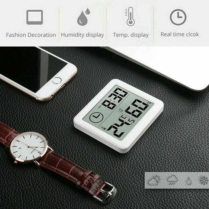 Ceas  digital + umiditate, + termometru, higrometru. Nou ambalat!