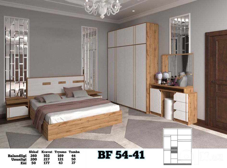 Mebel spalniy garnitura kamplekt hay tek