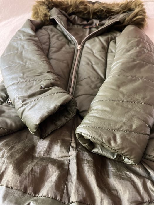 Зимно яке маслено зелено