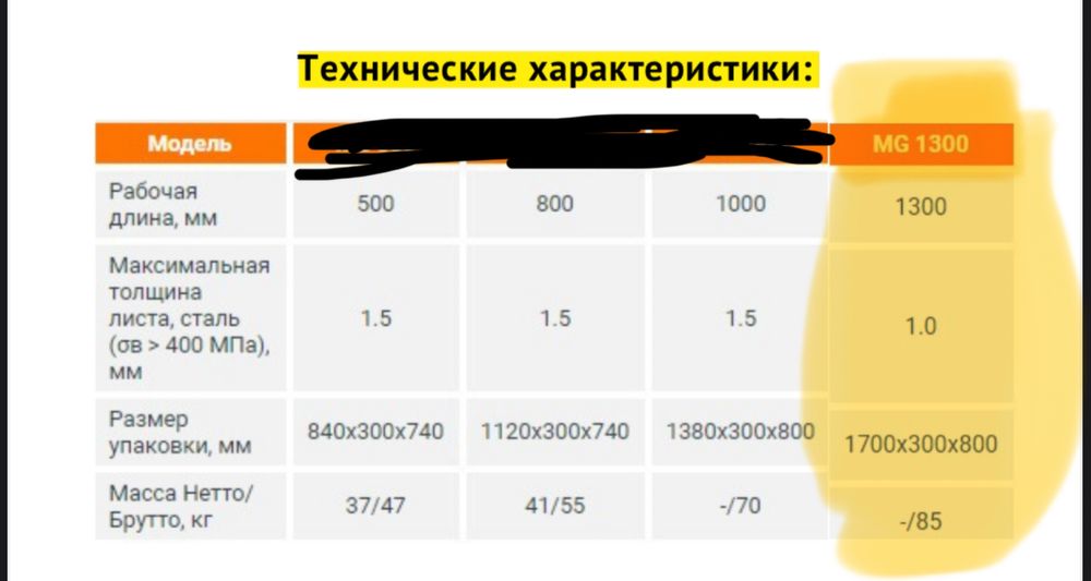 Гильотина сабельного типа