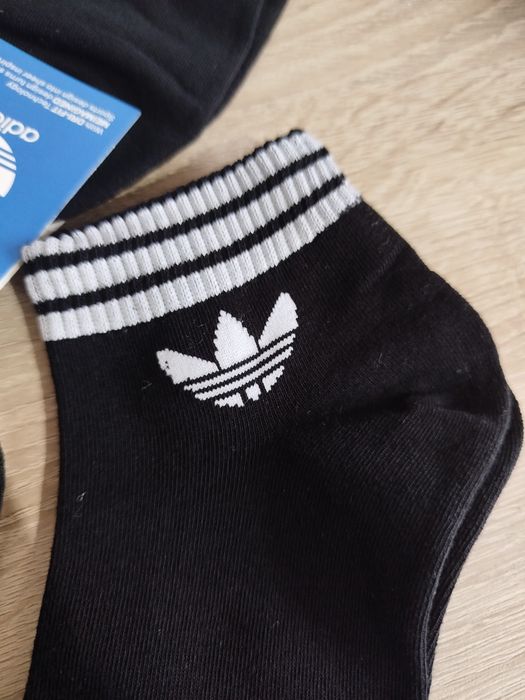 10 perechi de șosete Adidas negre scurte unisex mărime universală