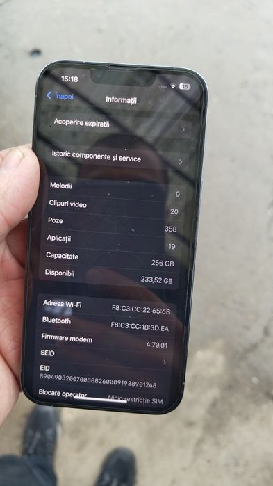Iphone 13 pro neverlocked 256gb cu probleme la camera