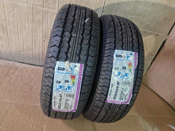 2 броя Nexen R14 205/70
нови летни гуми DOТ5117