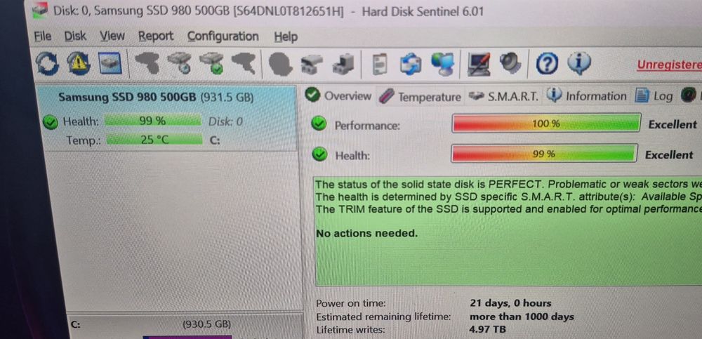 NVMe Samsung 980 500GB