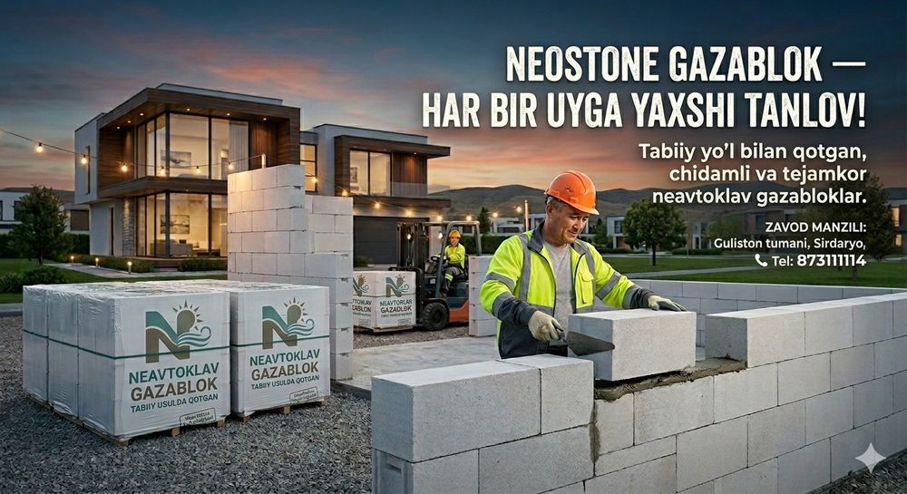 Neostone Gazablok, Guliston gazoblok
