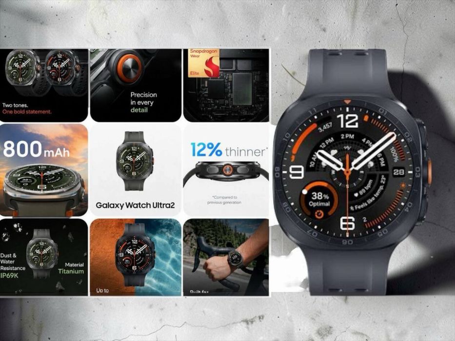 Samsung L715 Watch Ultra 2 LTE 47mm 64GB Titanium Silver / Gray ЧИСТО НОВ! Неразпечатан! 2г. Гаранция!