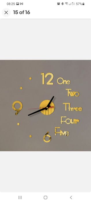 Ceas de perete Moderna, autoadeziv