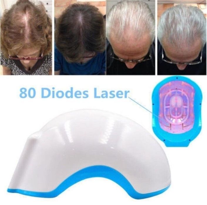 Casca laser regenerare/crestere par, cu 80 diode pentru femei/barbat