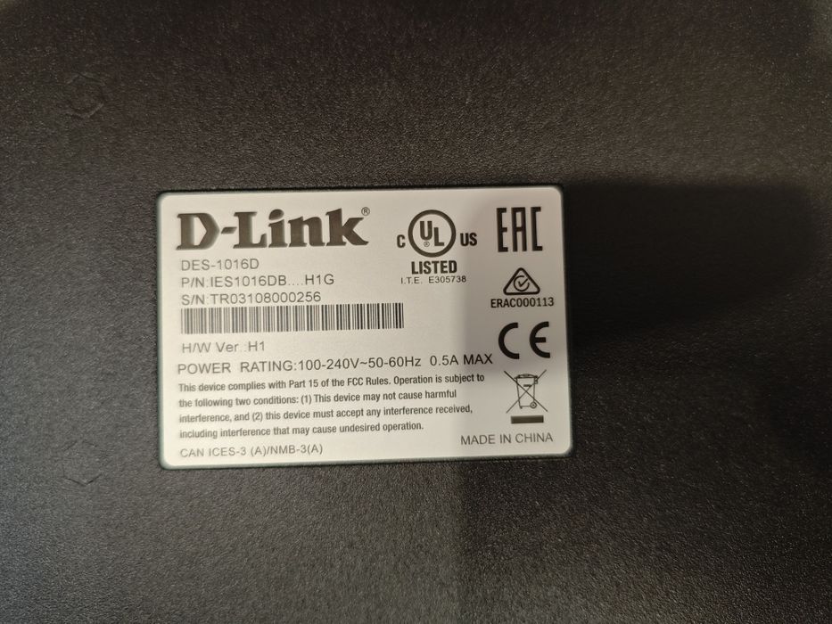 Коммутаторы D-Link DES-1016D