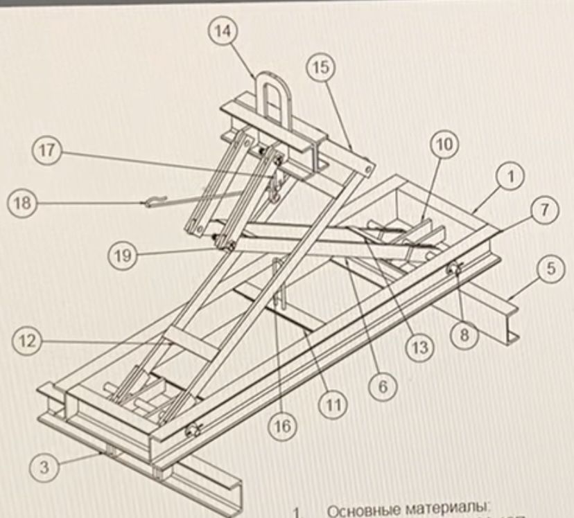 Захват клещи для бордюра