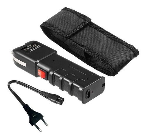 мощен електрошок за самозащита+силен акумулаторен лед фенер кучегон