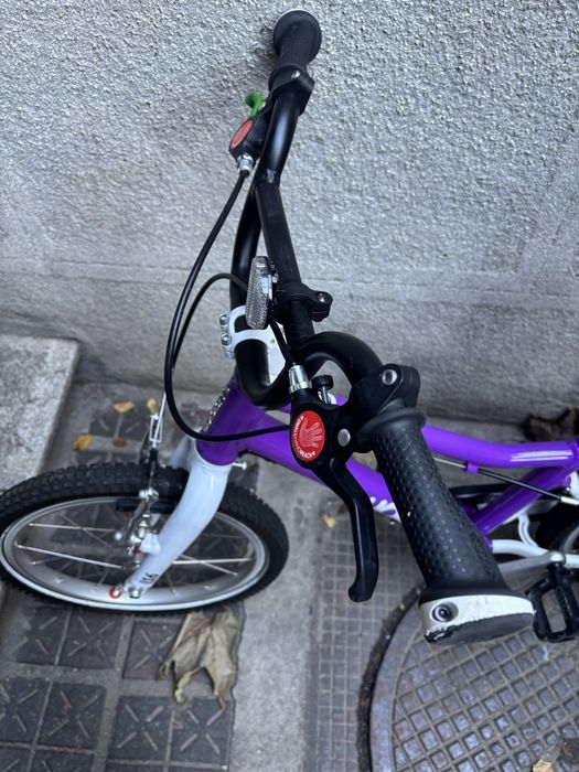 Bicicleta copii WOOM 3, mov, stare buna
