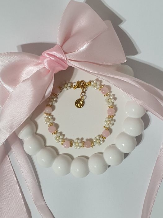 Brățară handmade cu Pietre Semiprețioase Pink Jade