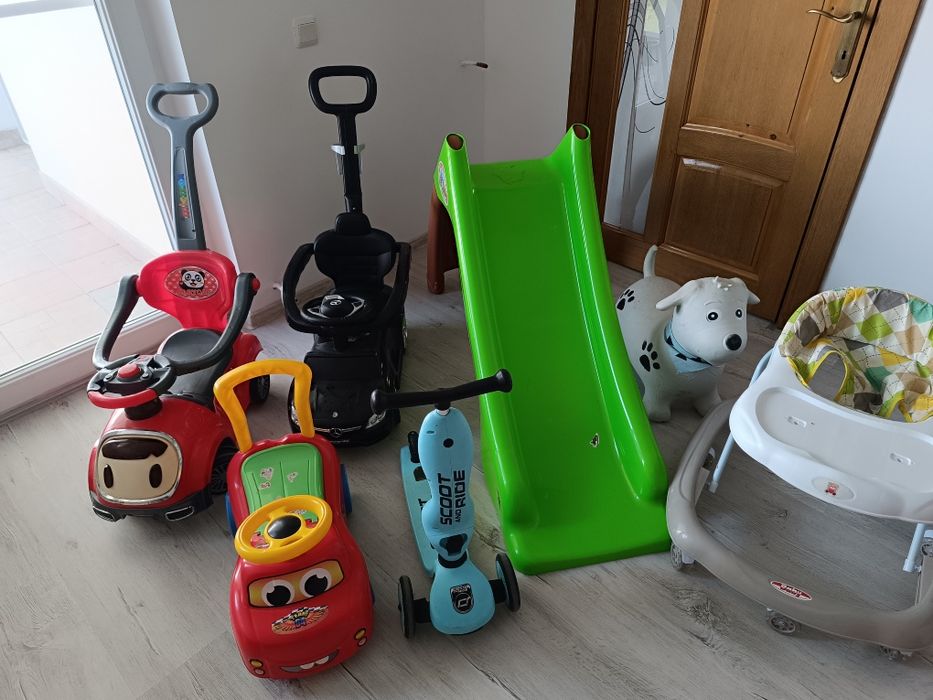 Tricicleta,motociclete,masini,scaun masa,premergator,plusuri jucarii