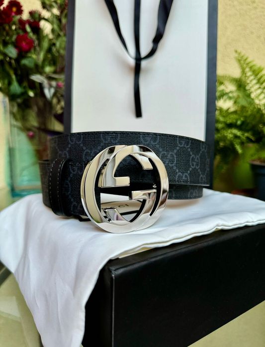 Curea originala Gucci Supreme belt with G buckle noua cu factura